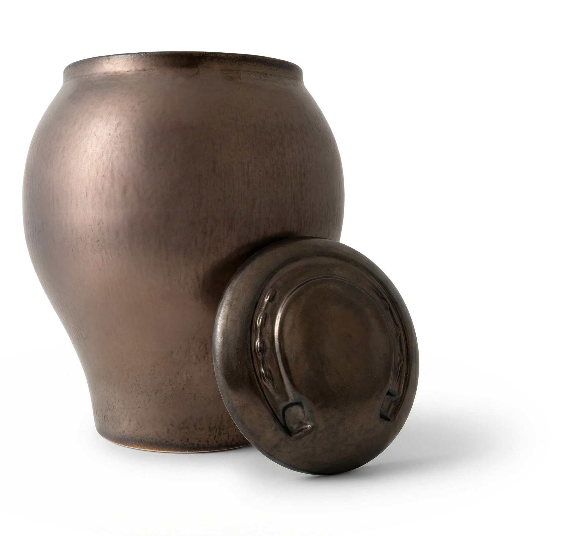Bronze Horse Urn ceramic pet urn, 3600 ml